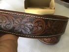 REMINGTON BELT BUCKLE ANTIQUE SADDLE LEATHER FLINTLOCK RIFLE WESTERN  — photo 8