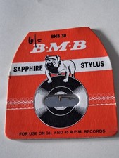 A Vintage Collectable BMB Sapphire Stylus, 45 & 33 RPM Records