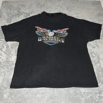 Vintage 1998 Harley Davidson Lilburn Georgia Stone Mountain Biker Eagle Shirt