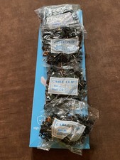 Cable Clips, 400 Pcs, 4Mm 6Mm 8Mm 10Mm, Wire Wall Clips with Steel Nails, Black