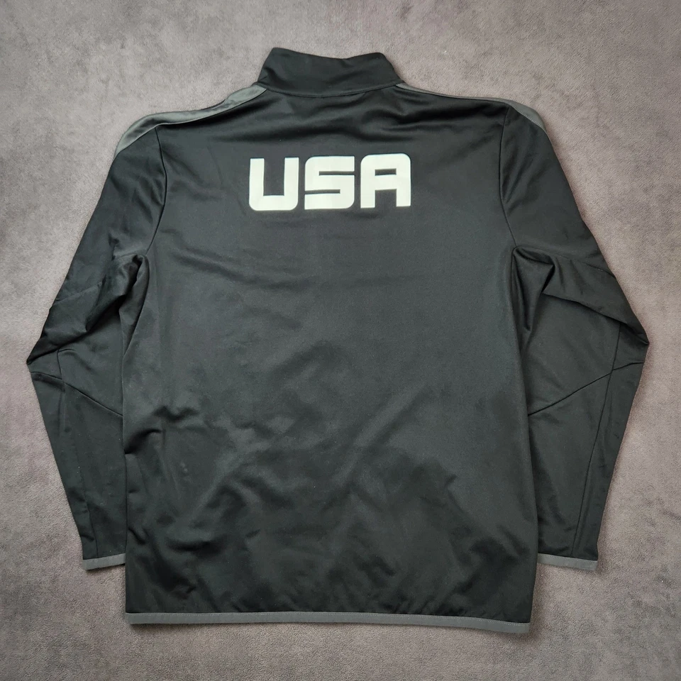 EE. UU. Boxeo Nike Dri-FIT Chaqueta de Pista para Hombres XL Negra Cremallera Completa Ligera Foto 4 de 4