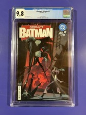 Absolute Batman #3 CGC 9.8 prima stampa copertina una copertina Nick Dragotta