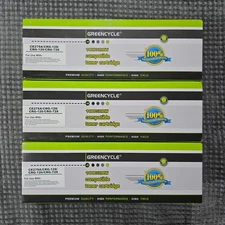 Lot of 3 GREENCYCLE CE278A CRG-128 CRG-126 CRG-728 Toner Cartridges New