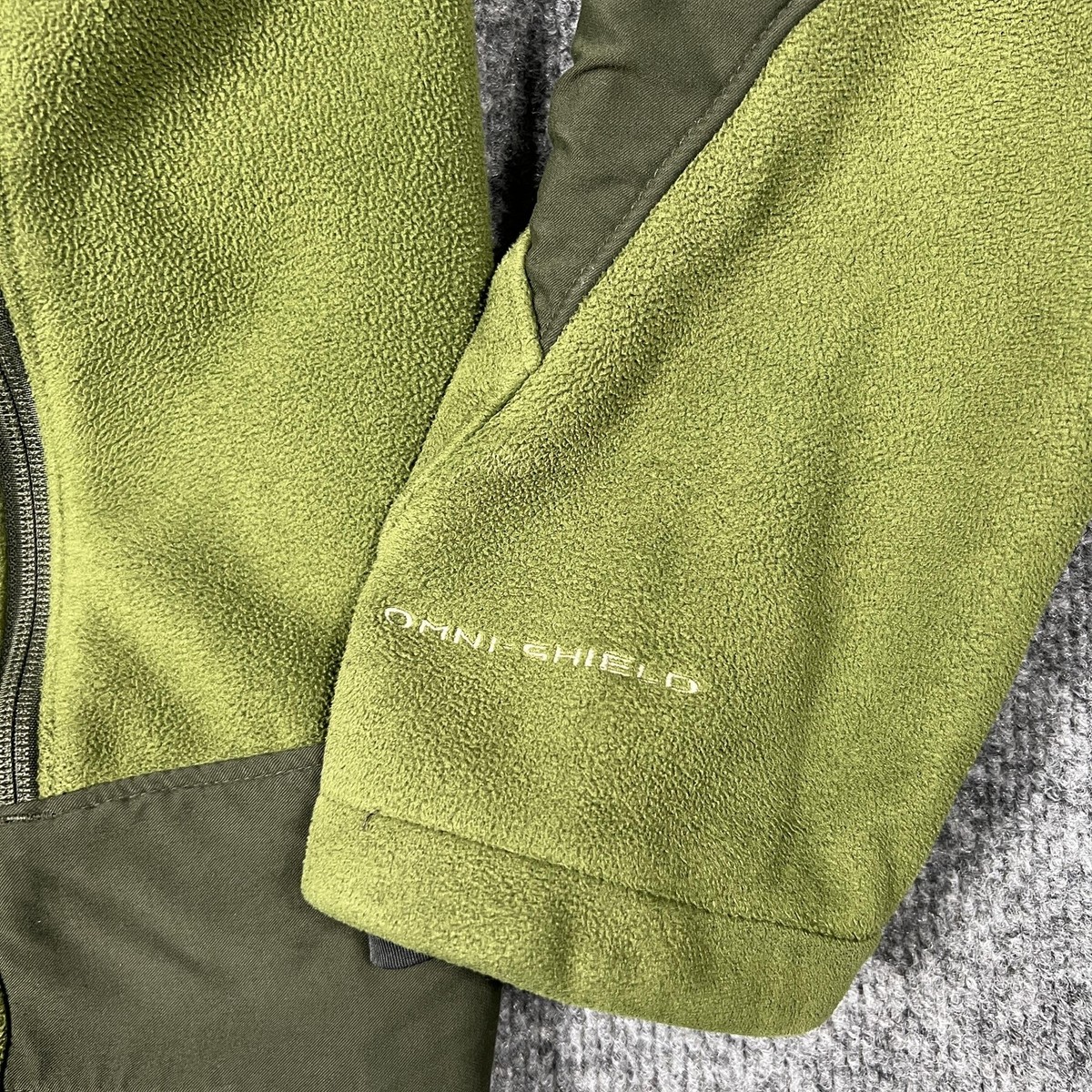 Columbia Jacket Mens Large Green Omni-Shield Interchange Softshell