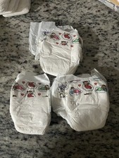 Vintage P G Pampers Diapers  1992 Baby Cloud Print Plastic Backed Lot of 3