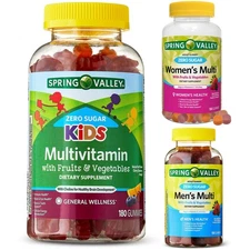 Spring Valley Whole Family Health Bundle - (Zero Sugar Women's Multi Gummy, 150 