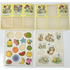 Lot Vintage 70s 80s Hallmark Seals Stickers 4 Partial Sheets 27 Stickers