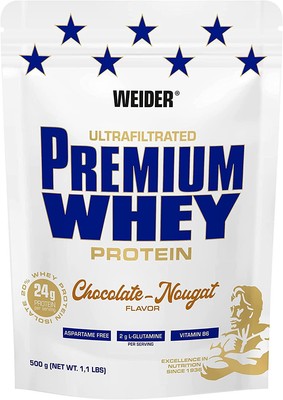 Joe Weider Premium Whey, 500g Standbeutel, Schoko-Nougat
