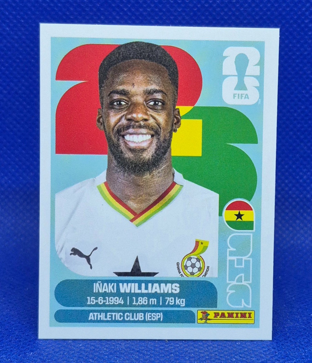 2026 Panini FIFA World Cup Sticker Inaki Williams #GHA 15 - Ghana