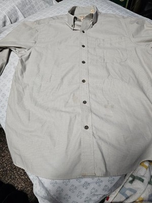 Redhead Brand Co. Men's Long Sleeve Shirt, Size Large, Button-Up Tan