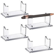 4 Pcs Acrylic Pen Holder Display Stand Clear Fountain Pencil Makeup Brush Rac...