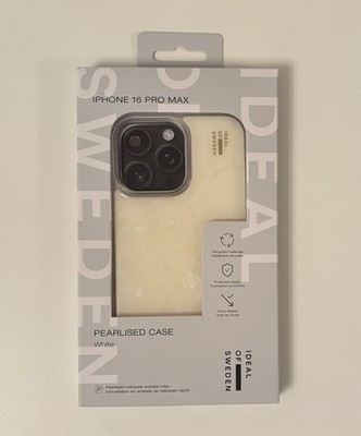 Ideal of Sweden Pearlised Case White iPhone 16 Pro Max