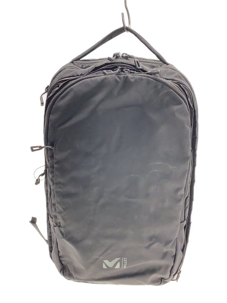 MILLET Backpack Nylon Black Solid Color MIS0696 - image 1