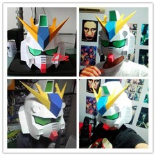1:1 Scale RX 93-V Gundam Wearable Paper Model Helmet Cosplay DIY Handcraft