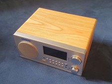 Sangean Radio WR-22 Wood color, digital AM FM USB Bluetooth Aux, original owner