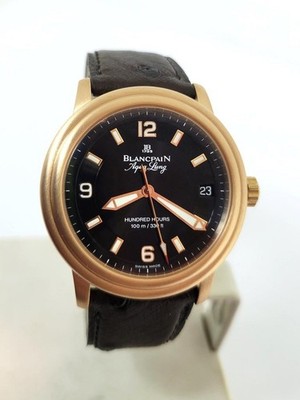 Mens 18k Rose Gold BLANCPAIN Aqua Lung 38 mm Limited Edition 200 pcs 2100-3630