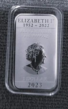 2023 1oz Silver Coin Bar PERTH MINT Dragon in capsule