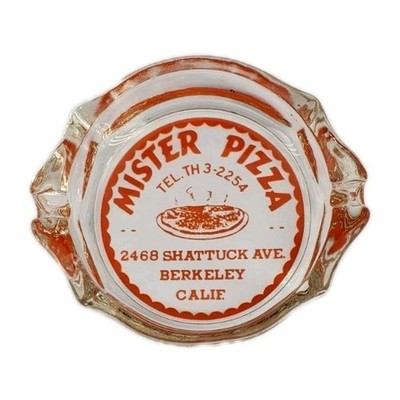 Vintage Marketing Ashtray Mister Pizza Berkeley California CA