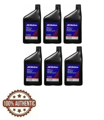 6x ACDelco 10-9129 Dexos 2 SAE 5W-30 Full Synthetic Diesel Motor Oil Duramax