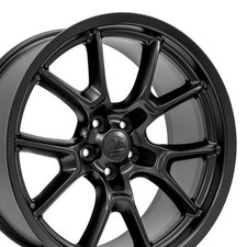 20x9 Satin Black 10369 Rim Fit Dodge Charger Challenger Scatpak Style