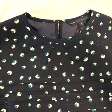Marc by Marc Jacobs navy print silk  short dress size 6