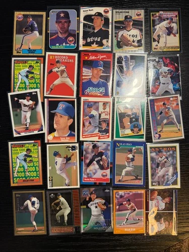 NOLAN RYAN - Huge 100-card lot! 1987+  Topps Donruss Fleer Upper Deck