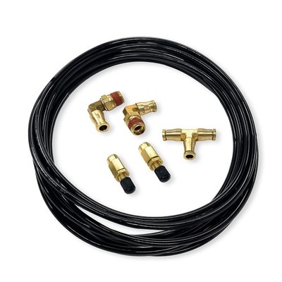 Torque Air Line Service Kit for Air Spring Bag - 16 Feet PVC Tubing, Schrader