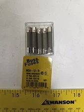 BUSSMANN MDA-12-R 12 AMP, 250V, Ceramic, Time-Delay, Fuse (Pack Of 5)