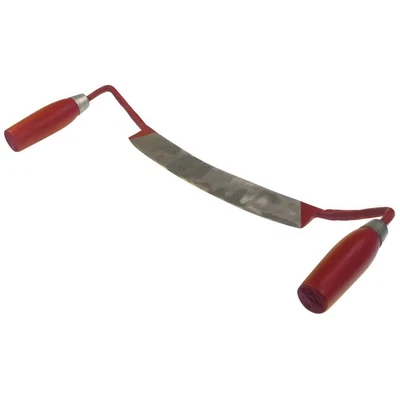 BAUSUPERMARKT24 Zugmesser gebogen m. Holzgriffe Ziehmesser Zieheisen Zugeisen f. Holzbearbeitung