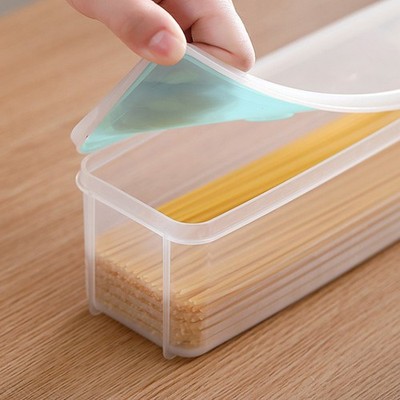1Pc Rectangular Sealed Food Pasta Spaghetti Box Refrigerator Storage Box