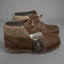 NEW NWT UGG Australia Boys Girls Brown Orin Wool Bomber Winter Ankle Boots 4