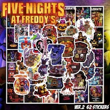 Five Nights at Freddy s Sticker 62 Piece Set Ver.2 PVC Waterproof Seal Bulk FNAF