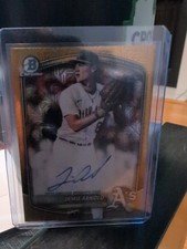 2025 Bowman Draft Jamie Arnold RC Auto Gold Wave Refractor #38/50 Oakland A’s