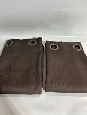 G2000 100 Blackout Curtains 52"W x 63"L Chocolate Brown 2 Panels