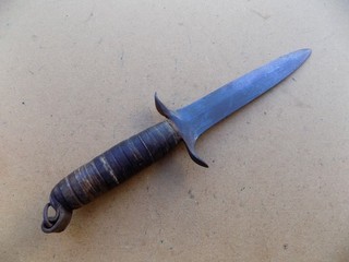 Old Antique Hand Forged Fighting Knife Dagger
