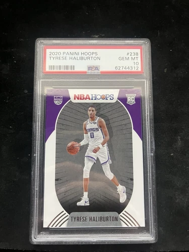 2020 Panini Hoops NBA Hoops Base #238 PSA GEM MINT 10 TYRESE HALIBURTON.