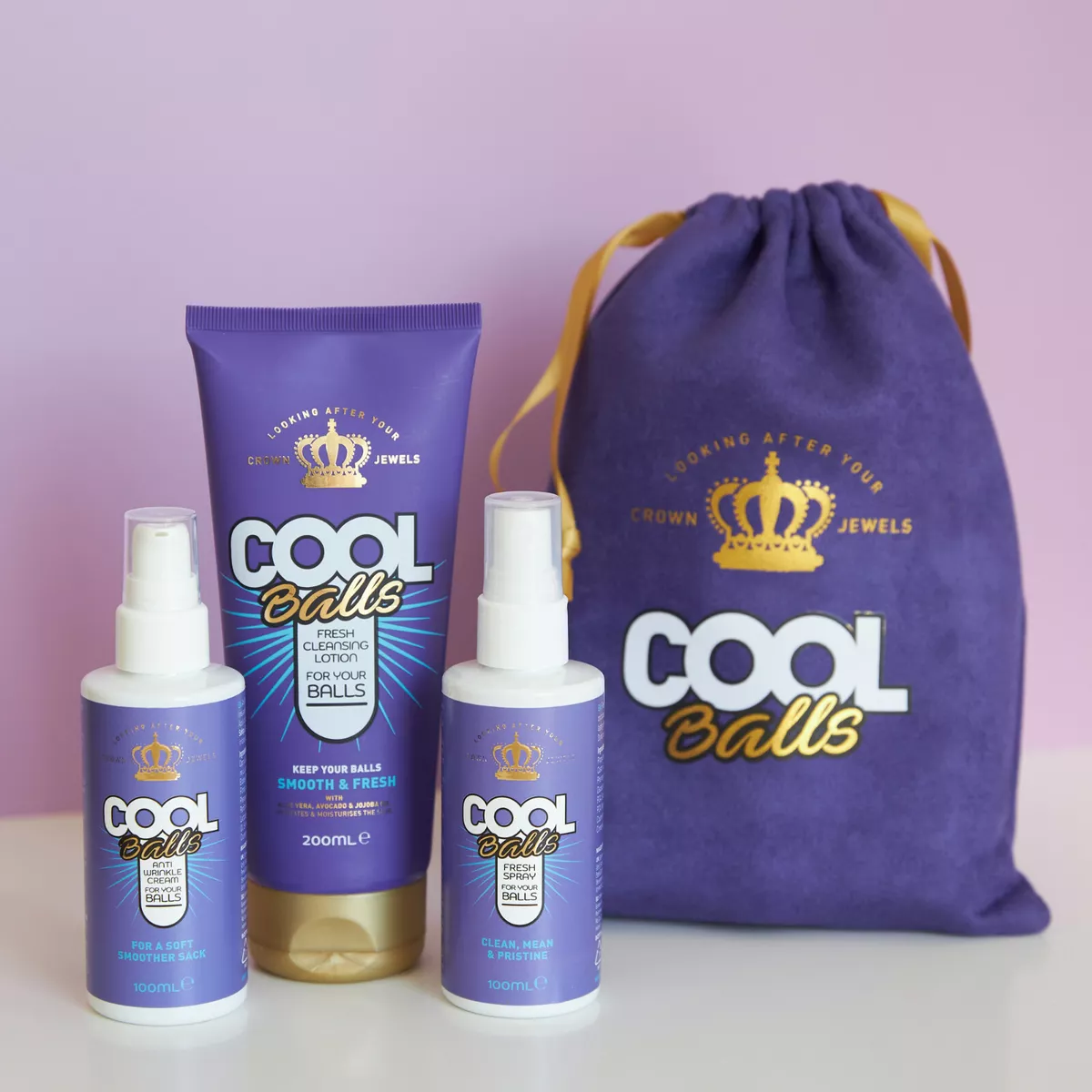 The Ball Bag Gift Set by Cool Balls Luxury Novelty Gift Secret Santa for Men