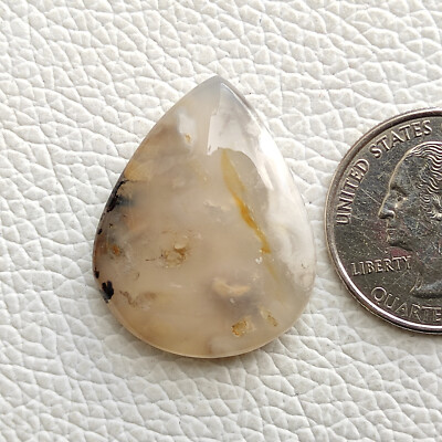Pendant size Tiger Dendrite Agate Cabochon Pear shape Dendrite gemtone C4411