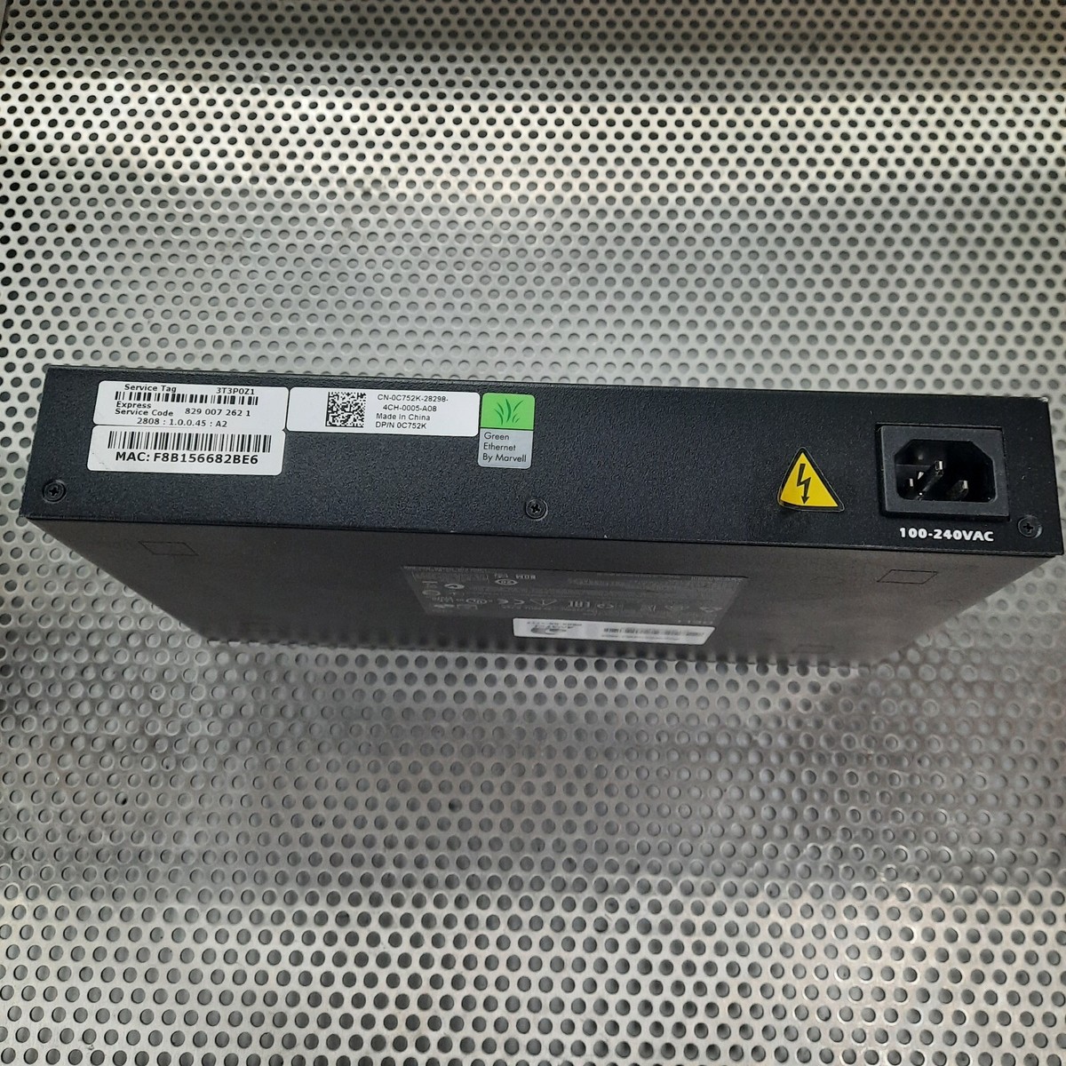 Dell PowerConnect 2808 8-Port Ethernet Network Switch and Power