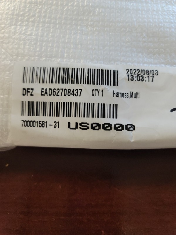 EAD62708437 HARNESS MULTY LG WASHER