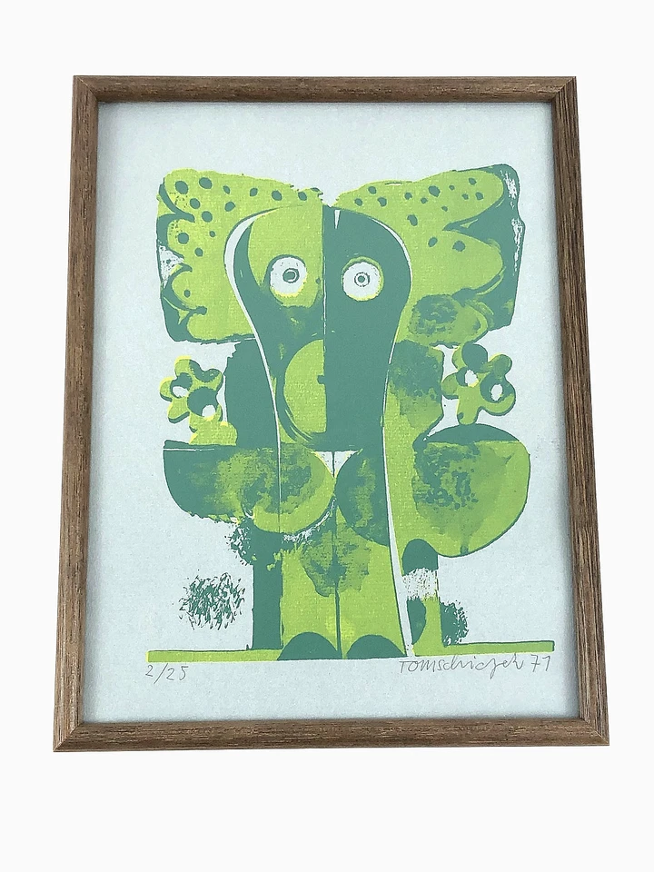 Bild Siebdruck Peter Tomschiczek signiert dat. 1971 modern abstrakt Bad Aibling - Bild 2 von 4