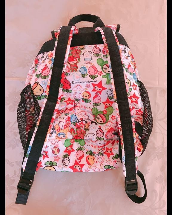 LeSportsac Tokidoki Backpack Tulips Cactus Character Multicolor