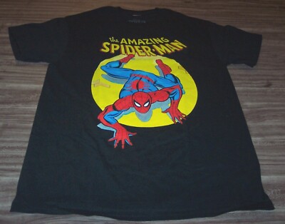 Vintage Style THE AMAZING SPIDER-MAN Marvel Comics T-Shirt MENS