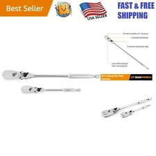 Compact 84 Tooth Teardrop Flex Head Ratchet Set - Maximum Access, Durability