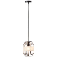 Brilliant 99478/76 Slope Pendel HäNge Decken Leuchte Lampe 23Cm Schwarz Natur