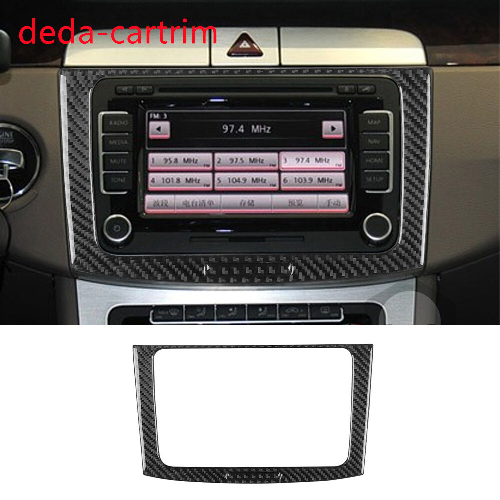 Carbon Fiber Radio Control Switch Panel Cover For Volkswagen