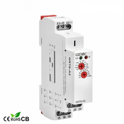 Electronic 16A Delay Timer 12V 24V 220V DIN Rail Type AC230V OR AC/DC12-240V DC