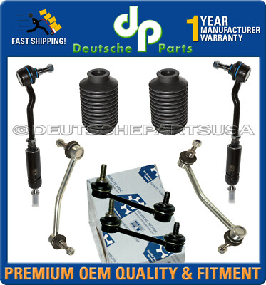 PORSCHE 993 911 STEERING TIE RODS BOOTS SWAY STABILIZER BAR LINKS L + R SET 8