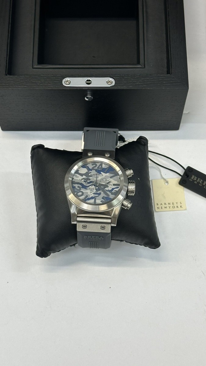 BRERA OROLOGI / クォーツ腕時計/--/ラバー/WHT/NVY/AE07 BRERA Orologi AE07 Men's Chronograph Watch Authentic Barneys New
