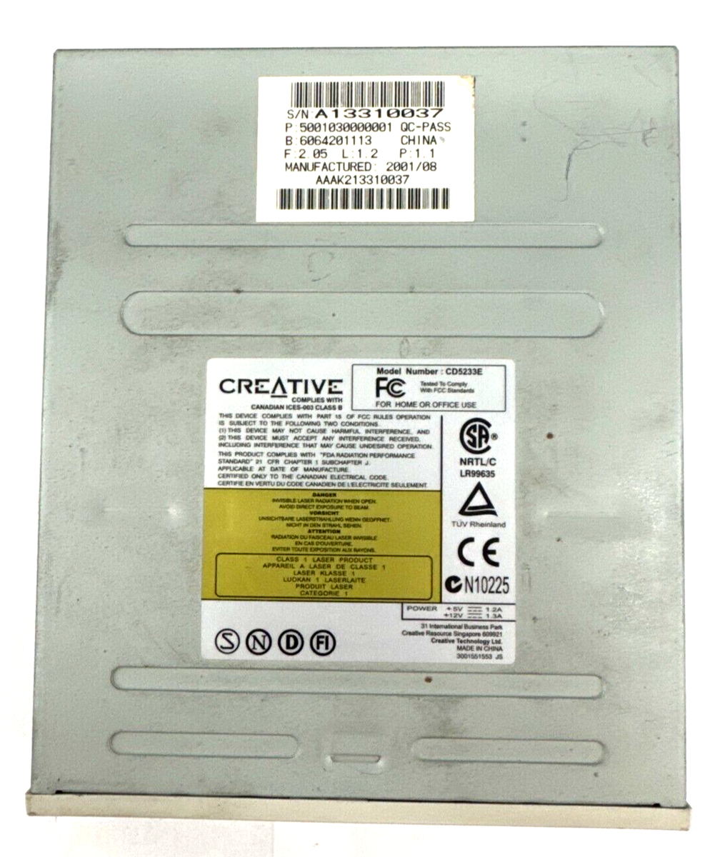 CREATIVE 52X INTERNAL IDE CD-ROM DRIVE #CD5233E | eBay
